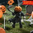 thumbnail image 1 of Halloween Skeleton Ground Stakes - 2D Acrylic Yard Decor for Haunted Gardens & Pathways, 1 of 8