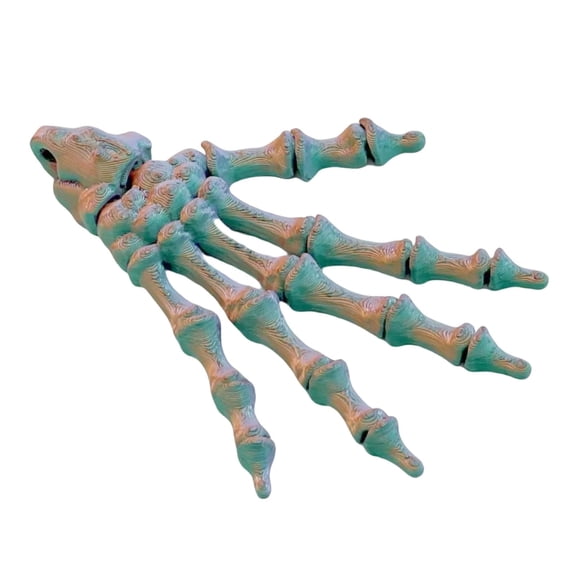 Halloween Skeleton Hand Desktop Ornament Movable For Home Desk Articulated Display