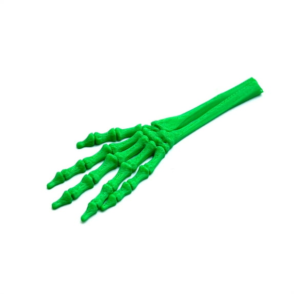 Halloween Skeleton Hand Prop Realistic Bendable Plastic Decoration for Spooky Party and Haunted House Decor