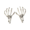 thumbnail image 1 of Halloween Skeleton Hand Props, 1 Pair Life Size Undead Bone Hands, Realistic Textured Plastic Spooky Decorations for Party Wreath Making, Front Porch Tabletop Display, 1 of 8