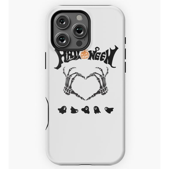 Halloween Skeleton Hand with Ghosts GA9147 Phone Case for iPhone 11 to 17 Pro Max