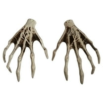 Halloween Skeleton Hands 1 Pair - Realistic Witch Hands Scary Props for Halloween Decorations, Zombie Party Terror Accessories and Spooky Display