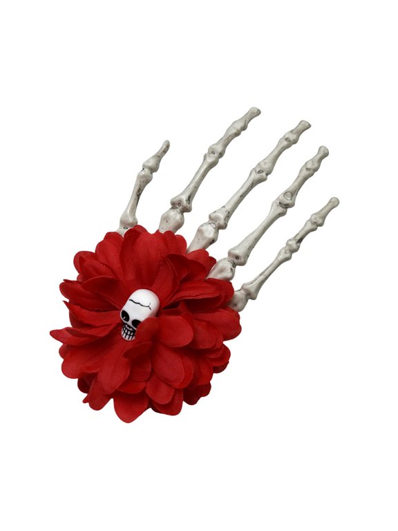 Halloween Skeleton Hands Bone Hair Clips Gotik Devil Alligatored Barrettes for Women Girls Hairs Accessories Gift