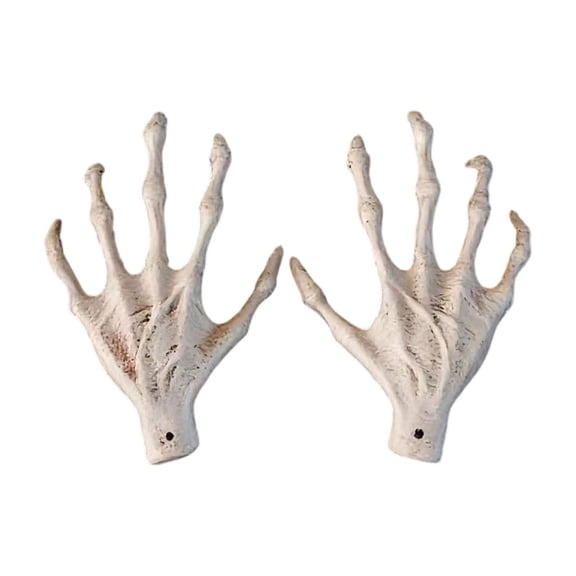 Halloween Skeleton Hands,Scary Decorative Ghost Hands ,Halloween Witch Hands Plastic Hand Skeleton Model for Halloween Decoration Terror Scary Props