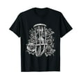 thumbnail image 1 of Halloween Skeleton Hourglass Of Death Gothic Roses T-Shirt, 1 of 5