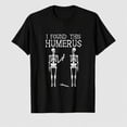 thumbnail image 1 of Halloween Skeleton I Found Humerus Funny Costume Men Women T-Shirt, 1 of 7