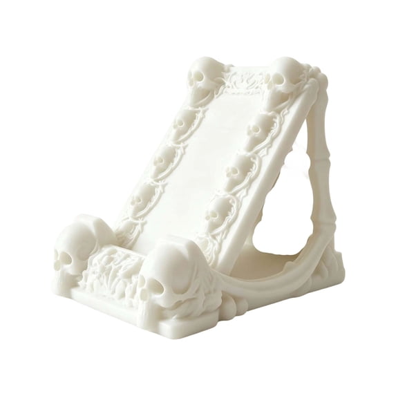 Halloween Skeleton Phone Holder Stand Adjustable Desktop Mount White 1pc