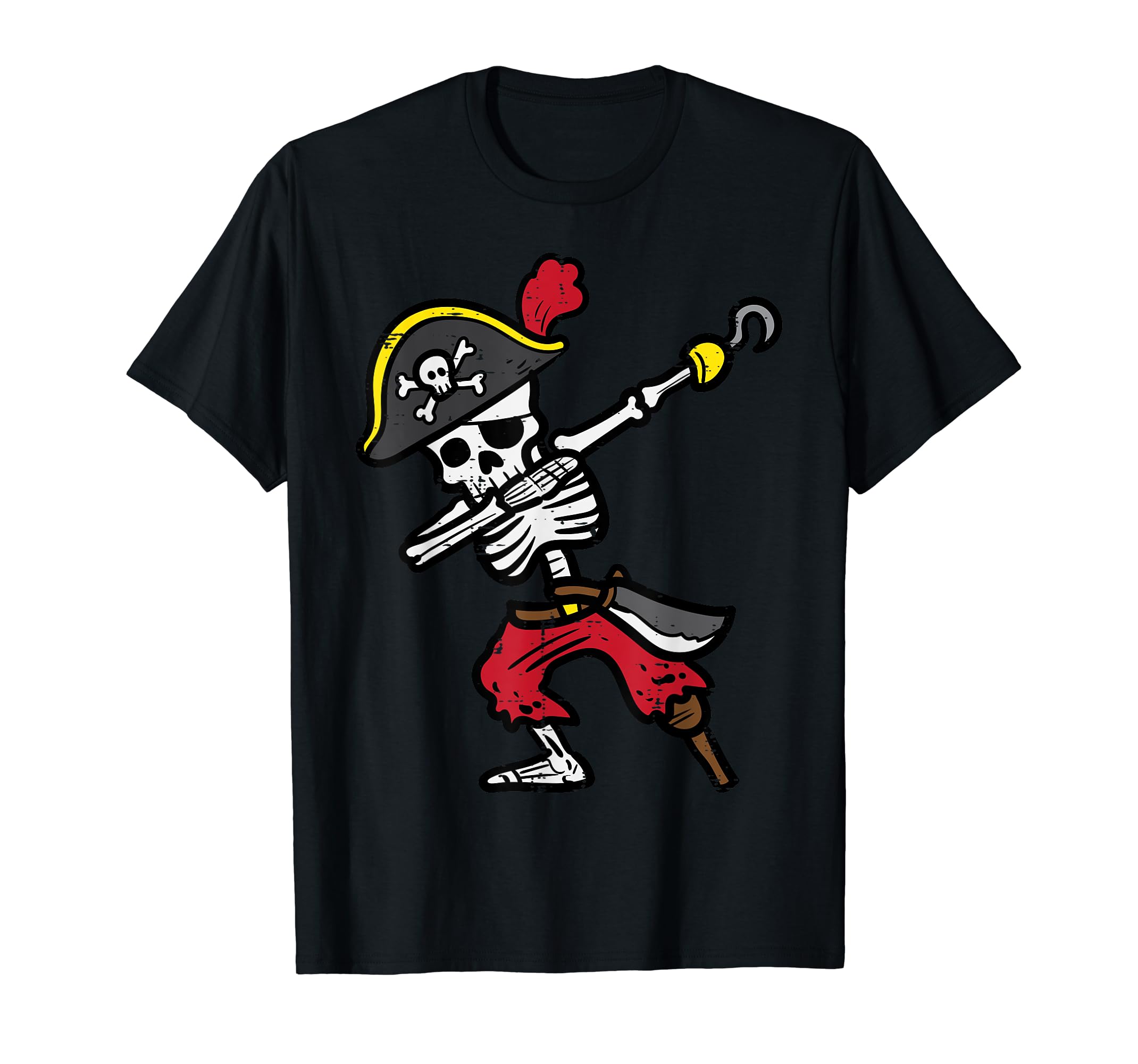 Halloween Skeleton Pirate Dab Costume Mens T-Shirt - Walmart.com