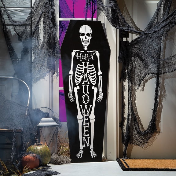 Halloween Skeleton Porch Sign, 1 Piece