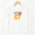 thumbnail image 1 of Halloween Skeleton Pumpkin 67 Boys Graphic Tees Kids T-Shirt 100% Cotton Short Sleeve Tops Ages 4-13Y, 1 of 5