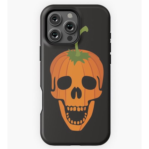 Halloween Skeleton Pumpkin Pumpkin shaped Skeleton GA7592 Phone Case for iPhone 11 to 17 Pro Max