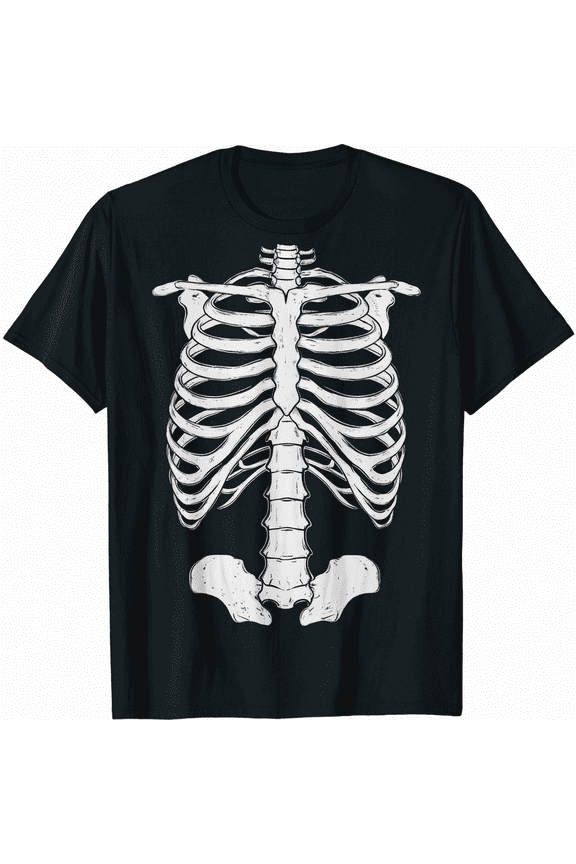 Halloween Skeleton Rib Cage Costume T-Shirt