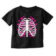 thumbnail image 1 of Halloween Skeleton Rib Cage Hearts Youth T Shirt Tee Girls Infant Toddler Brisco Brands 6M, 1 of 4