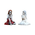 thumbnail image 1 of Halloween Skeleton Sisters Statue Gothic Resin Skeleton Girl Figurines for Home Desk Decor, Halloween Decoration Craft, Spooky & Cute Ornament for Patio Lawn Yard, 1 of 9