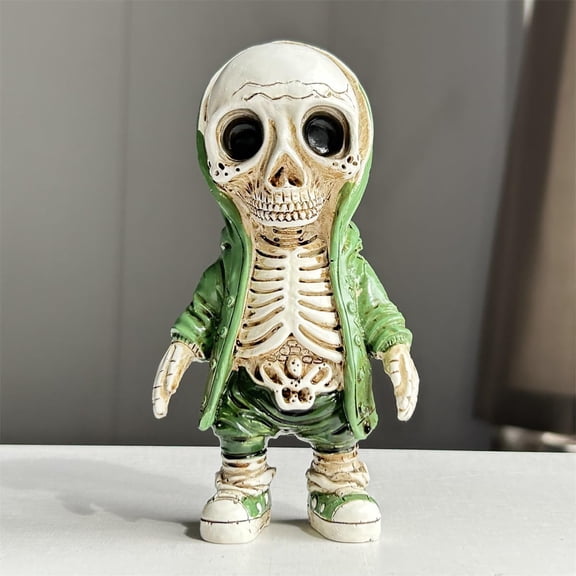 Halloween Skeleton Statues, Skull Statue for Christmas Gift, Home Decoration, Spooky Home Decor, Style D