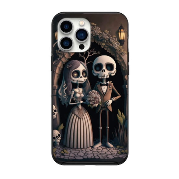 Halloween Skeleton Wedding Case for iPhone 14 14 pro 14pro max 13 12 11 Pro Max Case iPhone 13 12 Mini XS Max XR 6 7 Plus 8 Plus