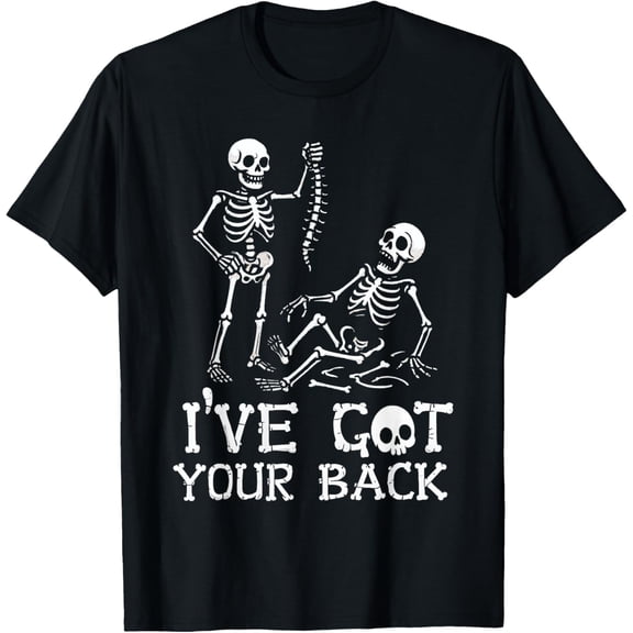 Halloween Skeletons Ive Got Your Back Costume Men Women T-Shirt Tops Tee