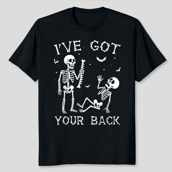 Halloween Skeletons Ive Got Your Back Costume T-Shirt Unisex, Sizes S-5XL, Gategoo