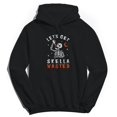 thumbnail image 1 of Halloween Skella Wasted Graphic Black Men's Cotton Pullover Hoodie, 1 of 1