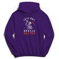 thumbnail image 1 of Halloween Skella Wasted Graphic Purple Men's Cotton Pullover Hoodie, 1 of 1