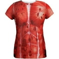 thumbnail image 1 of Halloween Skinned Alive Horror Movie Costume All Over Womens T Shirt Multi LG, 1 of 2
