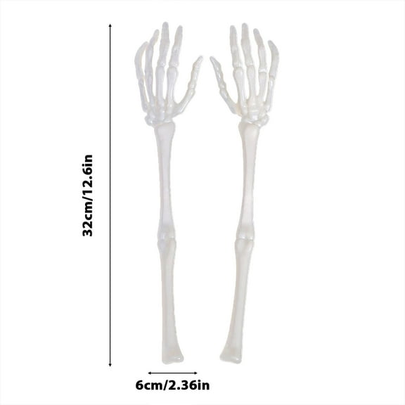 Halloween Skull Arm Pcs Set About Inserted Ghost Hand Broken Ghost Claws Artificial Human Skeleton Props Tombstone