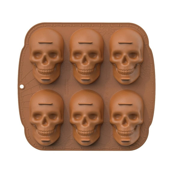 Halloween Skull Cake Pan Silicone Skull Baking Molds，Baking Skull Cake Molds for Chocolate, Pudding,Cakes,Jello, Candy Coffee
