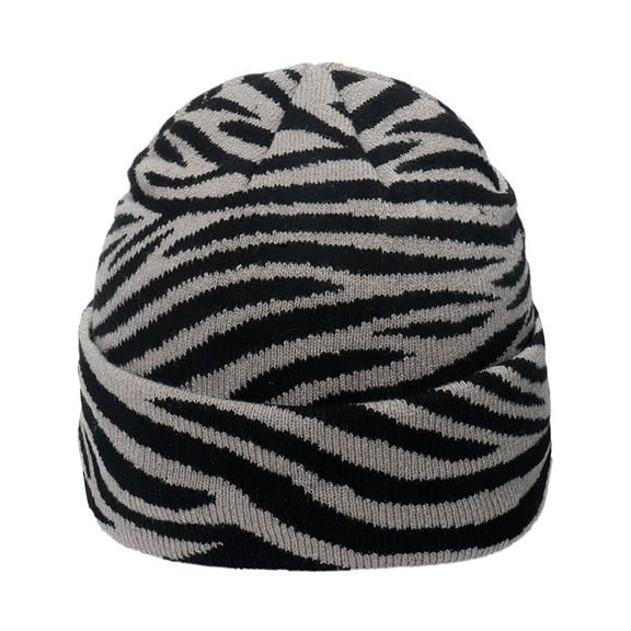 Halloween Skull Cap Unisex Knit Hat Crochet Cheetah Party Holiday Winter Warm Hat Cute Cow Pattern Theme