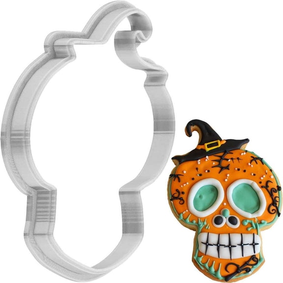 Halloween Skull Cookie Cutter 4 Inch Made in USA by WONDERTORY