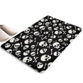 thumbnail image 1 of Halloween Skull Crossbones Flannel Non Slip Door Rugs,Washable Door Mats Indoor,Decorative Door Mats,Dirt-Resistant and Absorbent Doormat for Entrance,Bedroom,Kitchen,Bathroom,23.5"x16", 1 of 5