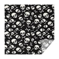 thumbnail image 1 of Halloween Skull Crossbones Pattern Square Tablecloth,Waterproof Square Table Cover,Wipeable Spillproof Washable Table Cover for Home Kitchen Party Decor 42"X42"(107x107cm), 1 of 6