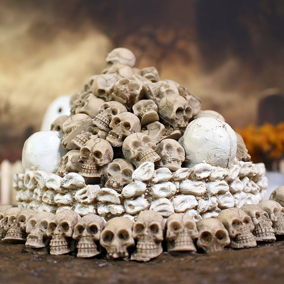 Halloween Skull Decoration Set Resin Decorations Plant Decoration Planter Paving Stones Set Of 40 Packs