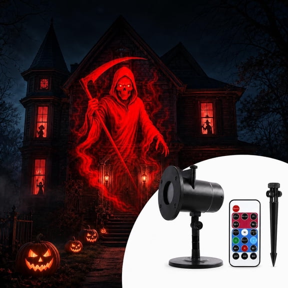 Halloween Skull Dynamic Light, 10 Unique HD Projection Patterns