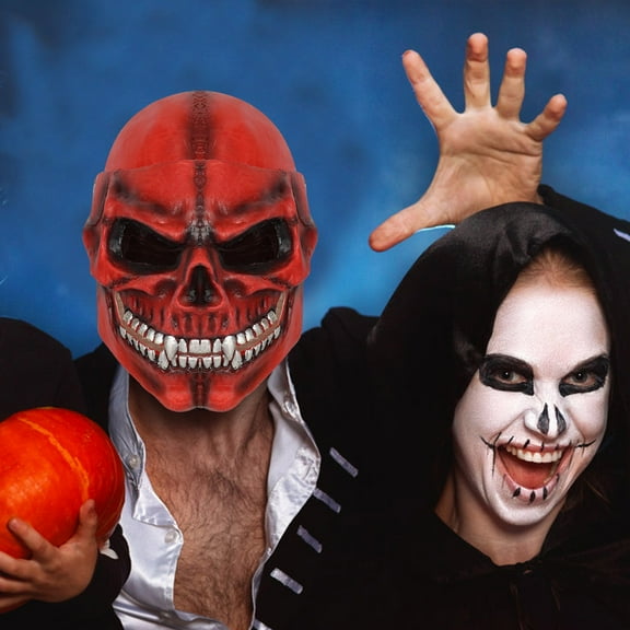 Halloween Skull Helmet Mask - Full Face Ghost Mask for Cosplay & Outdoor Sports - Breathable, Stretchable, Realistic Skull Design - Motorcycle, Skiing, Hunting - One Size Fits Adults Men & Women