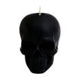 thumbnail image 1 of Halloween Skull Shaped Scented Candles - Black Soy Wax Tombstone Decor For Tabletop Mantel Spooky Mood Lighting, 1 of 5