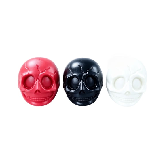 Halloween Skull Squishy Toy Random Color, Spooky Stress Relief Fidget Toy, Crunchy Block Filled Squeeze Ball for Halloween Party Decor Gothic Room, Gift for Halloween Lovers