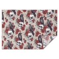 thumbnail image 1 of Halloween Skulls Ravens and Roses Rectangle Tablecloth 60"x84",Waterproof Polyester Rectangle Table Cloth, Wipeable Spillproof Polyester Tablecloth for Dining, Camping, Indoor and Outdoor, 1 of 5