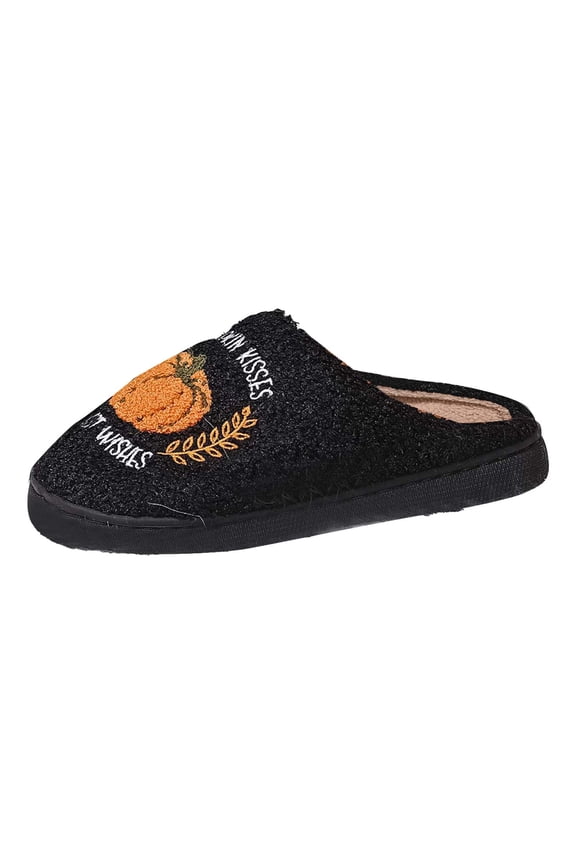 Halloween Slippers For Women Men Indoor Soft Warm Bedroom Reindeer Slippers Foam Slippers Cozy Fluffy Fall Winter Home Slippers