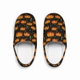 thumbnail image 1 of Halloween Slippers Haunted Jack-O'-Lantern Scary Pumpkins - MENS Indoor Slippers Halloween Gifts For Mom Costume Pumpkin Shoes, 1 of 7