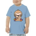 thumbnail image 1 of Halloween Sloth And Candy T-Shirt Toddler -Image by Shutterstock,  3 Toddler, 1 of 4