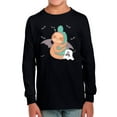 thumbnail image 1 of Halloween Sloth W Little Ghost Long Sleeve Toddler -Image by Shutterstock,  2 Toddler, 1 of 4