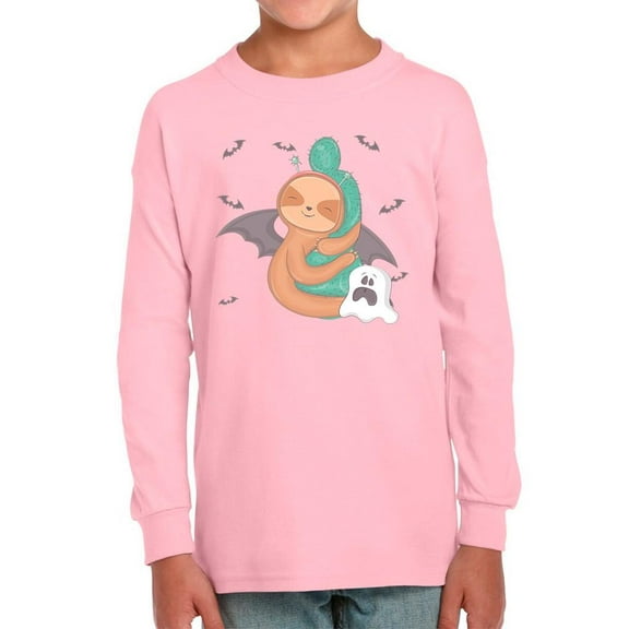 Halloween Sloth W Little Ghost Long Sleeve Toddler -Image by Shutterstock,  5 Toddler
