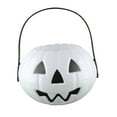 thumbnail image 1 of Halloween Small Plastic Pumpkin Bucket, Portable Candy Bag with Handle, Trick or Treat Goodie Holder Party Favor, 1 of 6
