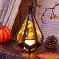 thumbnail image 1 of Halloween Small Pumpkin Night Light, Halloween Jack O Lantern Pumpkin Decoration with Handheld Design, Glowing Pumpkin Lamp Ornament for Party Home Tabletop Decor, 1 of 4