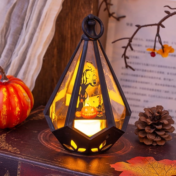 Halloween Small Pumpkin Night Light, Halloween Jack O Lantern Pumpkin Decoration with Handheld Design, Glowing Pumpkin Lamp Ornament for Party Home Tabletop Decor
