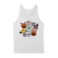 thumbnail image 1 of Halloween Smileys Tank Top Unisex Large White, 1 of 5