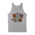 thumbnail image 1 of Halloween Smileys Tank Top Unisex X-Large Grey, 1 of 5