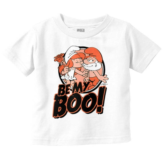Halloween Smurfs Couple Be My Boo Toddler Boy Girl T Shirt Infant Toddler Brisco Brands 12M