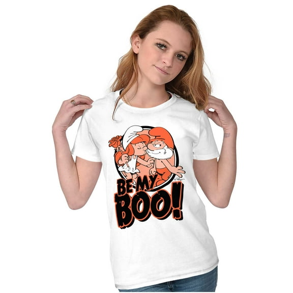 Halloween Smurfs Couple Be My Boo Women's T Shirt Ladies Tee Brisco Brands X
