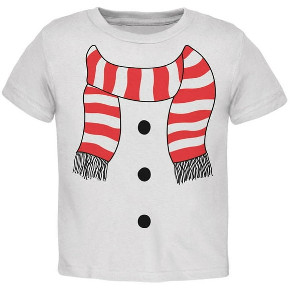 Halloween Snowman Suit Costume White Toddler T-Shirt - 3T